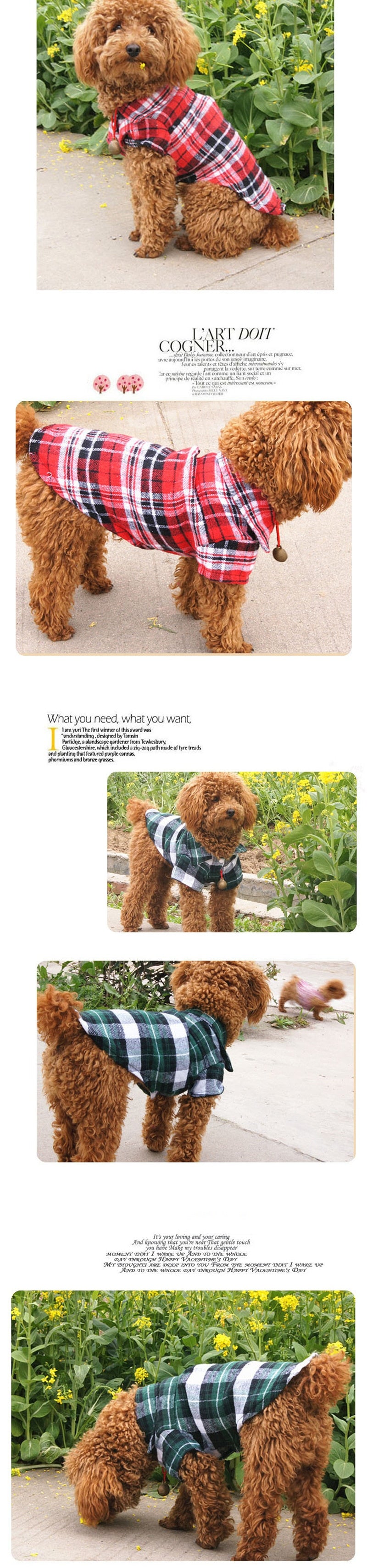 Summer dog t-shirt vest 100% cotton - Lucky paws pet store