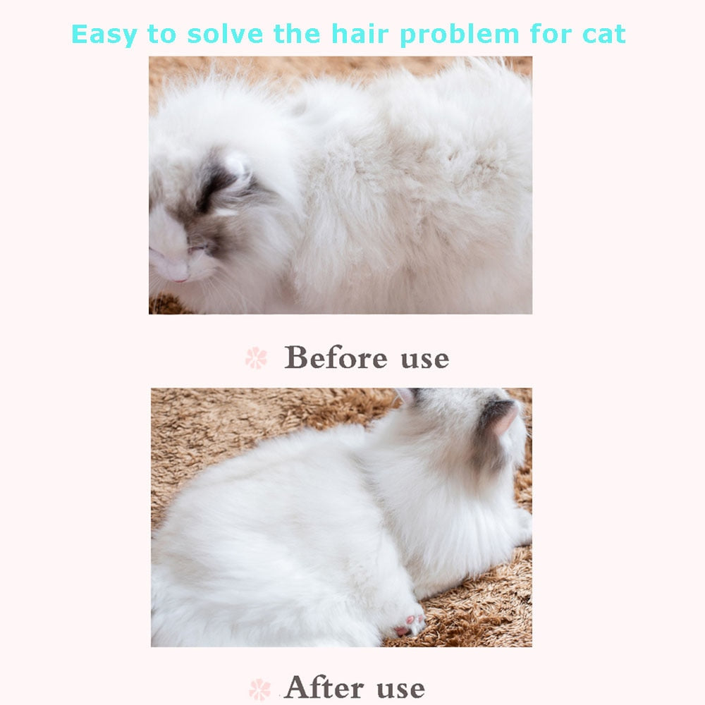 Cat grooming tool stainless steel shedding hair remover - Lucky paws pet store