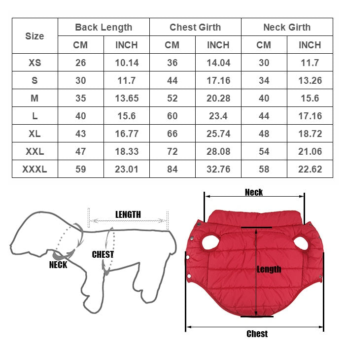 Winter coat vest for dogs soft and warm stunning design 100% cotton - Lucky paws pet store