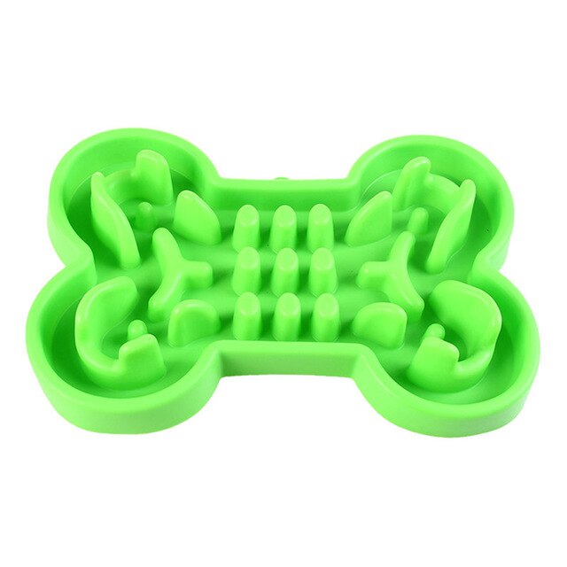 Dog bowl soft rubber slow food feeder - anti choke bowl feeder - Lucky paws pet store