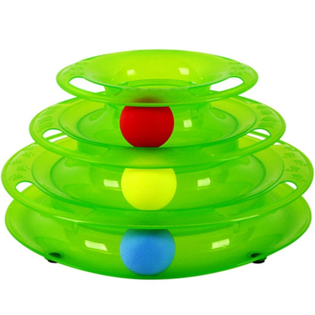 Cat tower of tracks ball and track Interactive toy - intelligence ball game - Lucky paws pet store