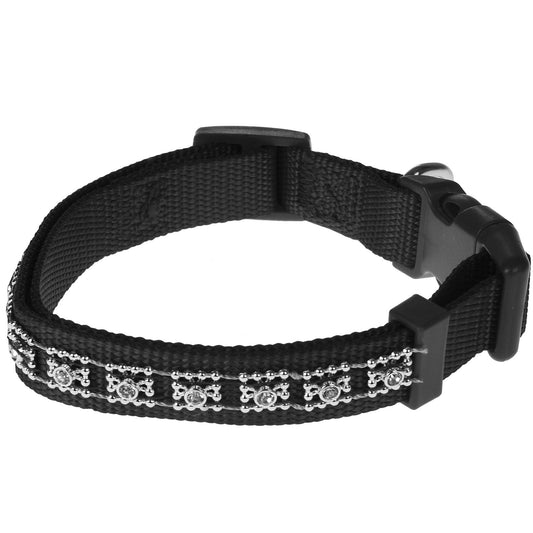 Dimante Dog Collar - BLACK - Lucky paws pet store