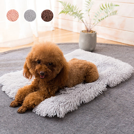Winter dog mat soft fleece  -  warm sleeping bed blanket - Lucky paws pet store