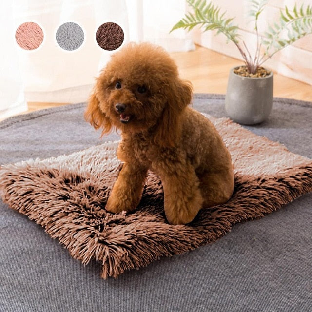 Winter dog mat soft fleece  -  warm sleeping bed blanket - Lucky paws pet store