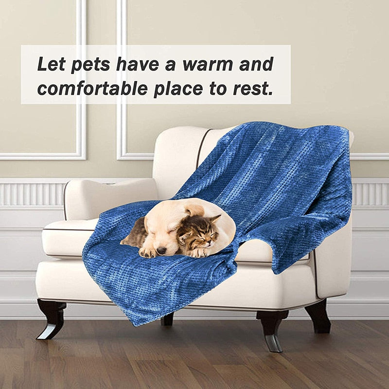 All-season fluffy dog blanket - throw pet blanket - Lucky paws pet store