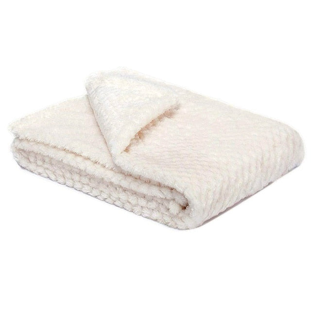 All-season fluffy dog blanket - throw pet blanket - Lucky paws pet store