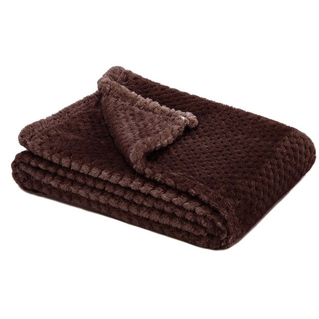 All-season fluffy dog blanket - throw pet blanket - Lucky paws pet store