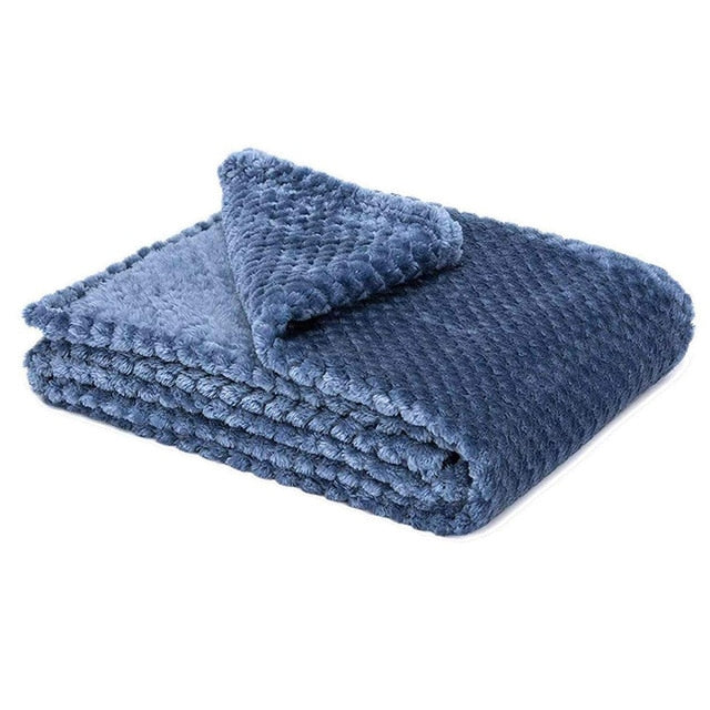 All-season fluffy dog blanket - throw pet blanket - Lucky paws pet store