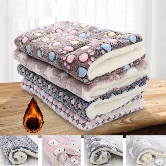 Soft Flannel Thick Pet Soft Fleece Blanket Bed Mat dogs or cats