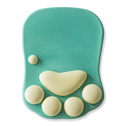 Ergonomic mouse pad with wrist support-  cat paw soft silicone wrist rest for computer - Lucky paws pet store