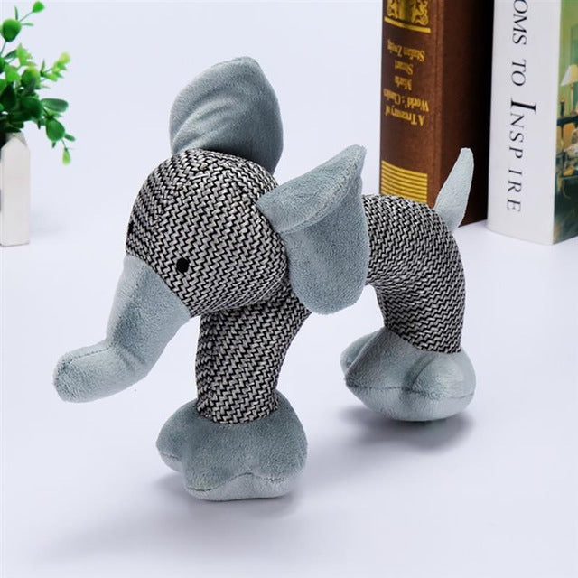 Animal dog chew toy - bite resistant & squeaky interactive - Lucky paws pet store