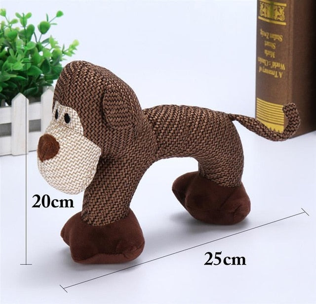 Animal dog chew toy - bite resistant & squeaky interactive - Lucky paws pet store