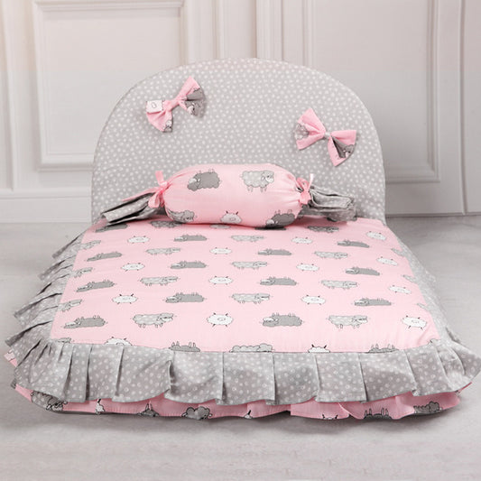 Dog bed comfortable warm pet house print fashion cushion pet sofa top quality - Lucky paws pet store