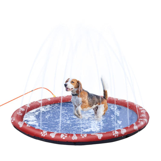 Splash Pad Sprinkler for Dog Bath Pool Non-slip Outdoor