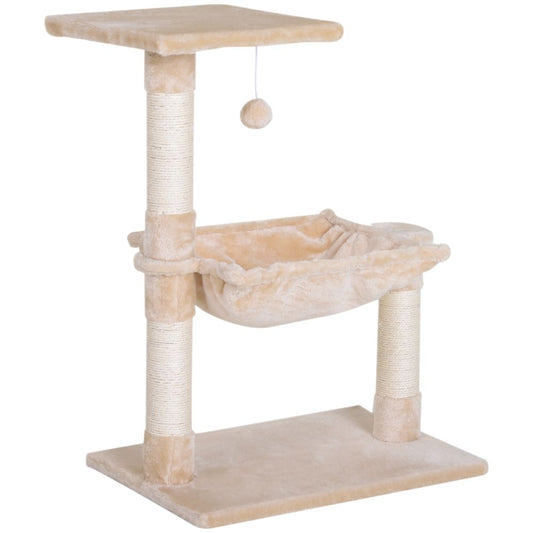 Cat Tree Play Tower Palace Two-Tier Sisal Scratching Post